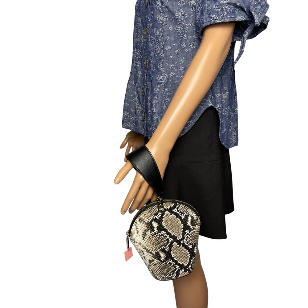 Cabi Serpent Mini Bag snakeskin print black strap New Faux Leather - Picture 3 of 9